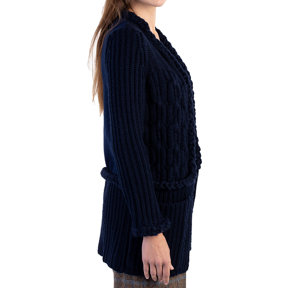 SONIA BY SONIA RYKIEL DARK BLUE CARDIGAN | WOMENS SIZE S - Picture 3 of 5